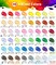64 PCS Acrylic Paint Set with 12 Brushes, 2 Knives-48 Colors Art Craft Paints